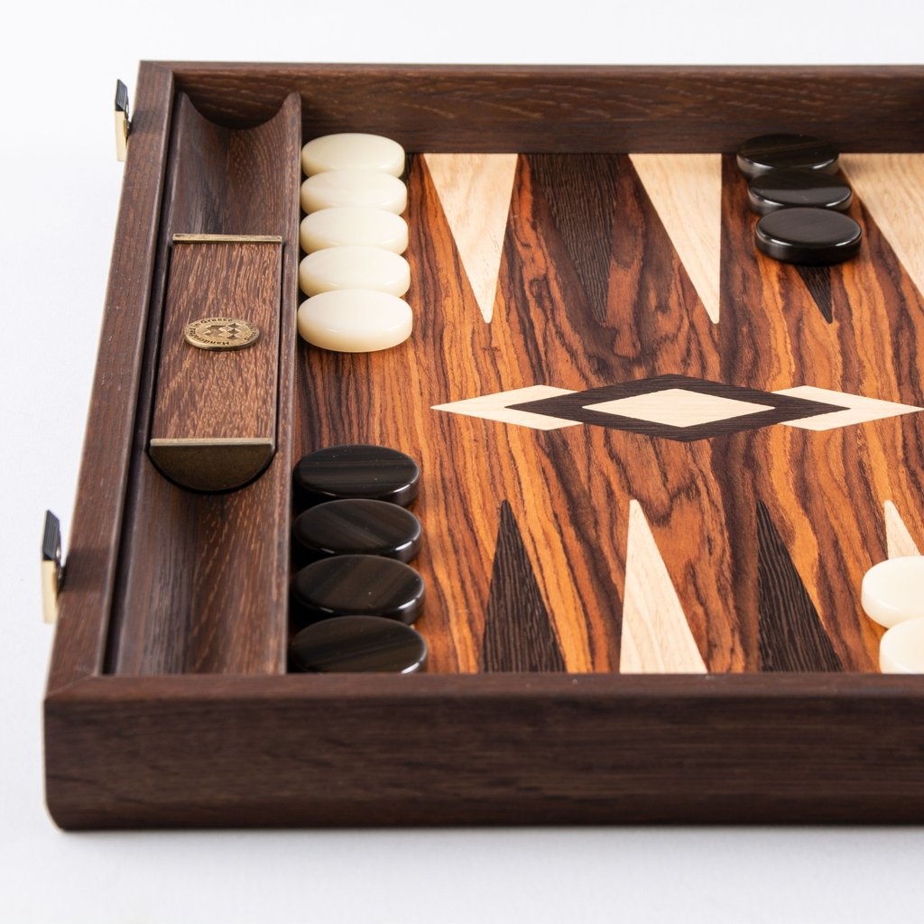Palisander kroon Backgammon spel 48x30 cm