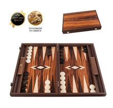 Palisander Crown Cut Backgammon Spiel - 48x30 cm - Wenge & Oak