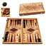 Manopoulos Olivenholz Backgammon Set - 30x17cm - Luxus