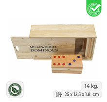 XL domino in Luxe kist - 14kg - Ecologisch hardhout