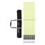 Slalomstangen met veer basis - 180 cm - 10 stuks - Geel