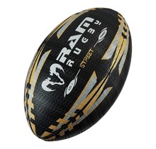 RAM - Street Rugby Ball - Dreilagige Polybaumwolle - 3D-Griff - Top-Marke - Größe 3