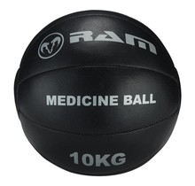 Medicine bal - Crossfit ball - Medicijnbal - Zwart Leer - 10 KG