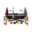 Ubergames Ultieme Executive Croquet Set, koperen banden, kunststof ballen, 16 mm dikke stalen poorten