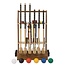 Ubergames Ultimate Executive Croquet-Set – Englisches Gartenspiel – 6 Personen, ECO-Hartholz, Kunststoffbälle, 16 mm dicke Tore mit Trolley-Klasse und Great