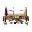 Ubergames Meester Croquet set - Engels Tuinspel - 4 persoons, 16 mm stalen poorten, kunststof ballen, club-kwaliteit met Croquet Kist Klasse en Geweldig