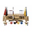 Ubergames Ultieme Executive Croquet Set, koperen banden, kunststof ballen, 16 mm dikke stalen poorten