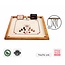 Ubergames Carrom - ECO-Hardhout - Officiële 74x74 cm wedstrijdmaat