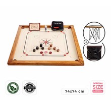 Carrom, ECO-hartholz , Officiële 74x74 cm Wettkampf