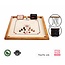 Ubergames Carrom, ECO-hartholz , Officiële 74x74 cm Wettkampf