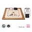 Ubergames Toernament Carrom spiel - 12 kg. Hartholz India - mit Tisch und Tasche  - ®️Designed in UK - wunderschön verarbeitet - Qualität und Klasse – ECO Made in India