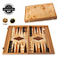 Manopoulos Lupo Burl Backgammon Spiel - Luxus - 38x23cm -> 38x46 cm