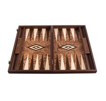 Walnut Burl Backgammon - 48 x 30 cm - Handgefertigt - Luxus