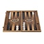 Manopoulos American Walnut Backgammon - 38 x 23 cm