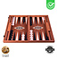 Manopoulos Mahagoni Backgammon Spiel - Mit Schublade - 38x23 cm