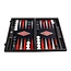 Zwart Eiken Rood Backgammon spel - Prachtig 48x30 cm - Kist