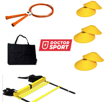 Fitness Sport Training Set - Speedrope Voetenladder Pylonnen - in tas