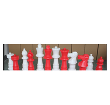 64 cm Rot mit Weiss Schach - UV-geschütztes Square Outdoor-Spiel