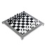 Staunton Metall klassisches Schachspiel - Schön in Box 36x36 cm Brett