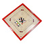 Doctor Sport Carrom - Komplett - Official Made in India - 84 x84 cm - Rote Farbe