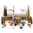 Ubergames Meester Croquet set, 6 persoons, ultieme set, 16 mm dikke poorten, 16 oz kunststof ballen, absoluut top.