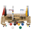 Ubergames Ultieme Executive Croquet set - Engels tuinspel - 6-persoons, ECO hardhout, kunststof ballen, 16mm dikke poorten Croquet kiste Klasse en Geweldig