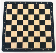 Mauspad Schach matte 56x56 cm - 58x58mm Boxen - Schwarz Gold