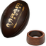 RAM Vintage Rugby Bal met Houten Presentatie Standaard