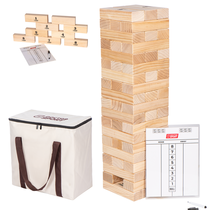 Blockstapelspiel - 2-4 Personen - bis 140 cm hoch - mit Anzeigetafel und in einer schönen Tragetasche