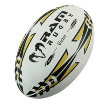 Victor Elite 10x - Matchball-Bundle mit Tragetasche - Evolution Rubber-Technology - Nr. 1 Rugby Merk in Europa
