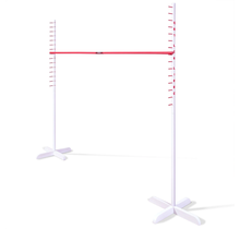 Limbo – in Tragetasche – schönes Rot-Weiß – 70 bis 115 cm – 160 cm breit