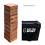 Doctor Sport Luxuriöser Stapelturm aus dunklem Holz mit einer Höhe von bis zu 140 cm in Tasche - Qualität und Klasse – ECO Made in India