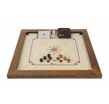 Grootmeester Carrom set - 16 kg - Hardhout met Tafel - Professioneel - ®️Designed in UK - Prachtig afgewerkt - Kwaliteit & Klasse - ECO Made in India