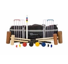 Familie Croquet set - Tuinspel - 4-persoons met Sterke Croquet Tas - Klasse en Geweldig