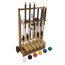 Decathlon Ultimate Executive Croquet-Set – Englisches Gartenspiel – 6 Personen, ECO-Hartholz, Kunststoffbälle, 16 mm dicke Tore mit Trolley-Klasse und Great