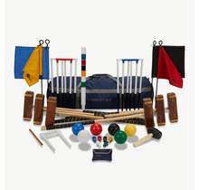Master Croquet-Set – Englisches Gartenspiel – 6 Personen, ultimatives Set – 16 mm dicke Tore – 16 oz Plastikbälle, absolut top. mit Croquet Bag Class und Great