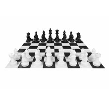 XXL großes Schachspiel - Outdoor Schachspiel- Matte PVC: 304x304cm, UV-geschützt - 41 cm König