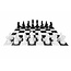 Decathlon XXL großes Schachspiel - Outdoor Schachspiel- Matte PVC: 304x304cm, UV-geschützt - 41 cm König