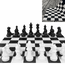 Decathlon XXL großes Schachspiel, Gartenschach, UV-geschützt - 41 cm König-mit Gummi Matte 240x240cm