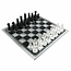 Decathlon Glass Schachspiel - 25 x 25 cm - Glasschachspiel erhöhte Füße