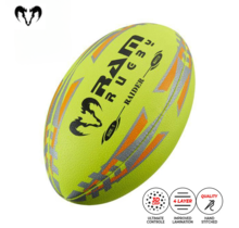 Raider Match 2.0 - Wettkampf Rugbyball - 3D Grip - Nr. 1 Rugby-Brand in Europe - Perfekte Form und Langlebigkeit