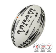 Raider Match 2.0 - Wedstrijd Rugbybal - 3D Grip - Nr. 1 Rugby Merk in Europa - Perfecte vorm en Duurzaam