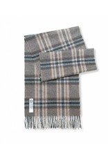 So Cosy Plaid 100% Baby Alpaca wol Ruiten Donkerbruin/Beige