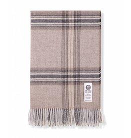 So Cosy Plaid 100% Baby Alpaca wol Ruiten Beige