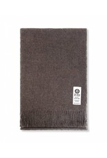 So Cosy Plaid 100% Baby Alpaca wool Dark brown