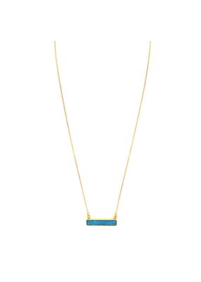 Tonia Makri Ketting met blauwe edelsteen