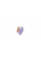 Wouters & Hendrix Statement Ring With Amethyst and Sunstone