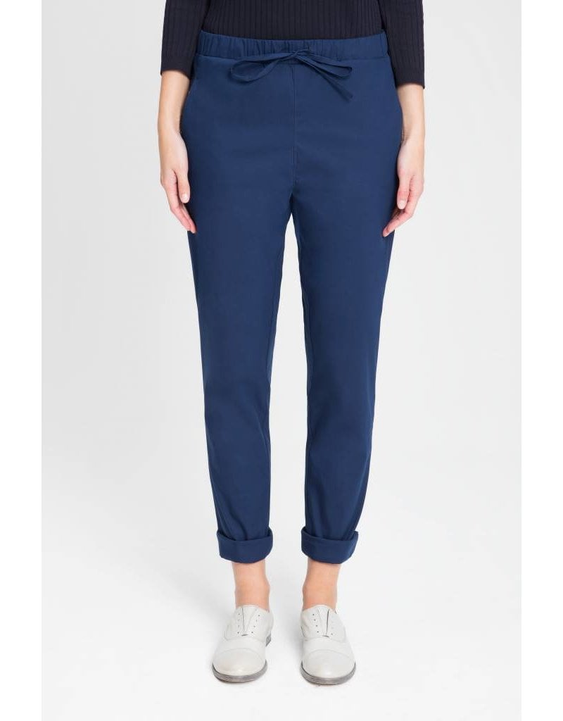 Zenggi Relaxed Pants in Cotton Mix Royal Blue