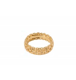 Wouters & Hendrix Textured ring gold