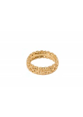 Wouters & Hendrix Textured ring gold